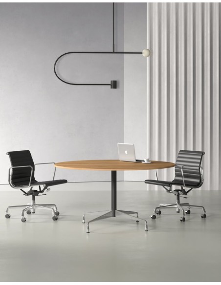Stellar Chrome Designer Round Meeting Table