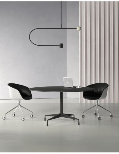 Stellar Chrome Designer Round Meeting Table