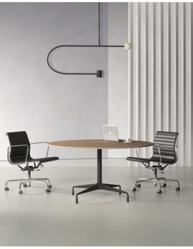 Stellar Chrome Designer Round Meeting Table