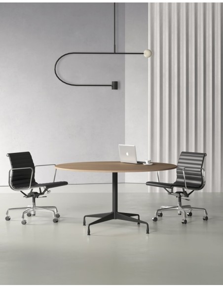 Stellar Chrome Designer Round Meeting Table