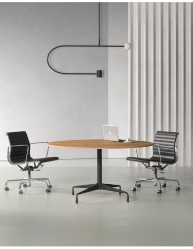 Stellar Chrome Designer Round Meeting Table