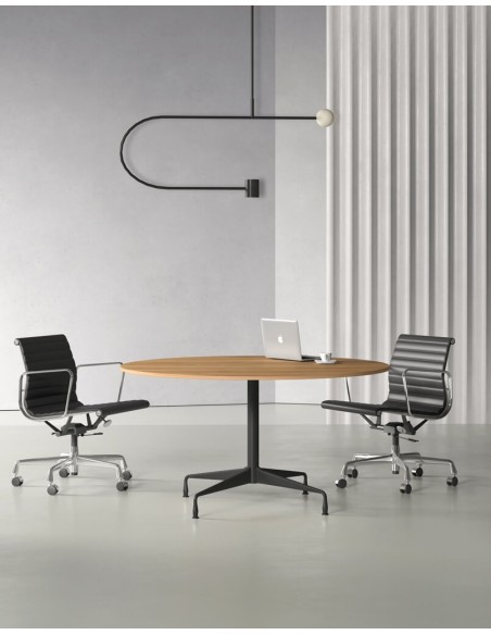 Stellar Chrome Designer Round Meeting Table