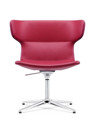 Rossa Leather Rose Red Chair