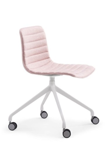 Simon Pink Fabric Designer Chair