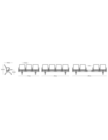 Concourse PZ Series Moulded PU Public Seating Chair