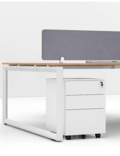 Steel 3-Drawer Filing and Stationary Mobile Pedestal
