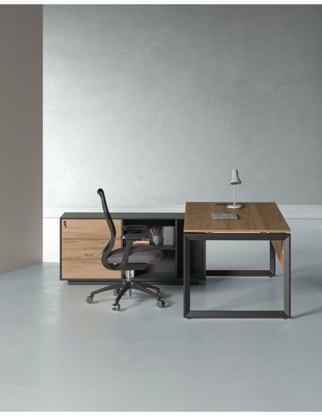 Ace Pro Series with Side Cabinet L-Shape Executive Desk