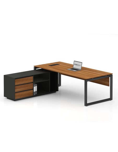 Ace Pro Series with Side Cabinet L-Shape Executive Desk