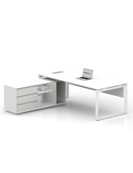 Ace Pro Series with Side Cabinet L-Shape Executive Desk