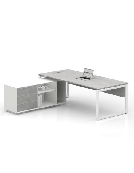 Ace Pro Series with Side Cabinet L-Shape Executive Desk