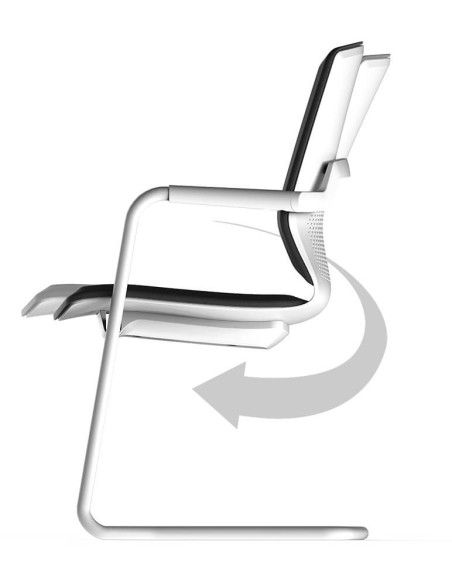 ITC Sliding Base Modern Visitor Chair