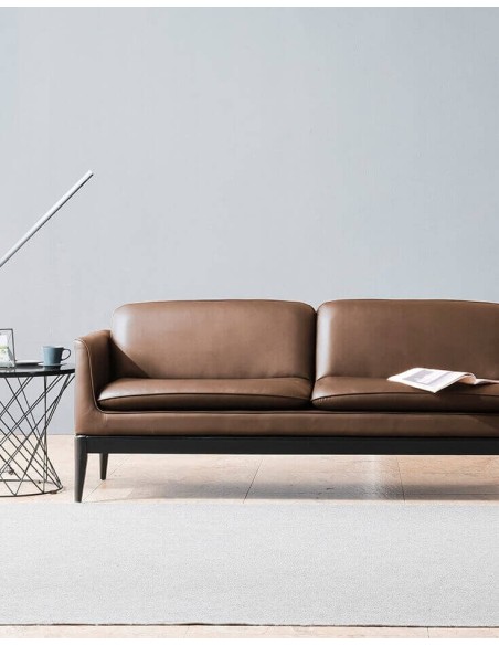Brooklyn Minimalist Two Seater Modern Office Sofa