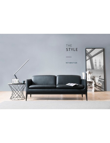 Brooklyn Minimalist Two Seater Modern Office Sofa