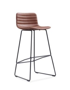 Shell Padded Modern Bar Stool