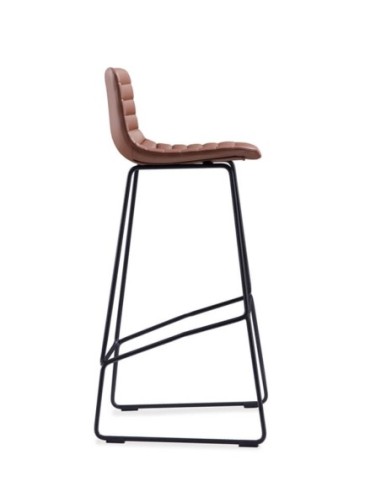 Shell Padded Modern Bar Stool