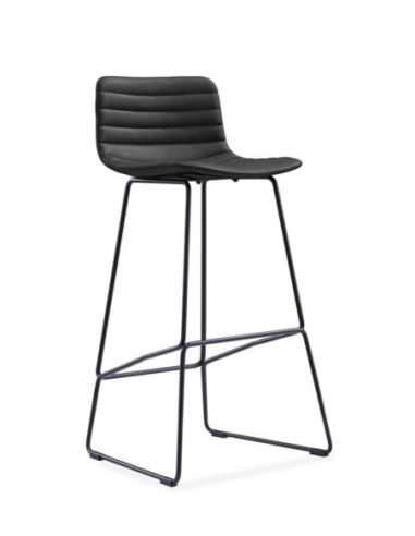Shell Padded Modern Bar Stool