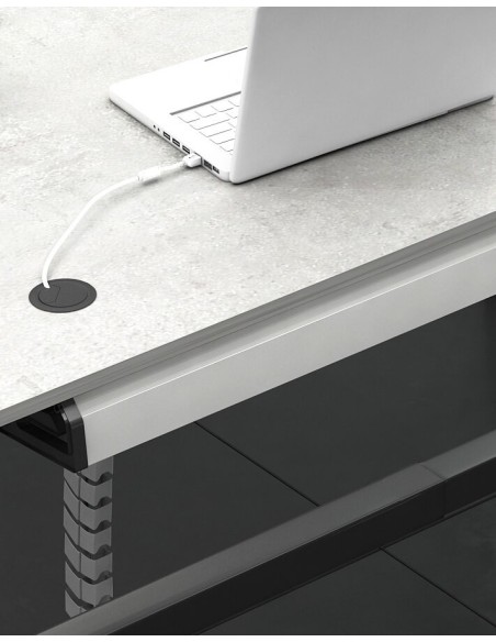 Under-Desk Cable Tray Horizontal Wire Management Cradle