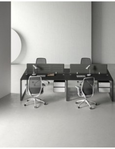 Ace Series Cluster of 4 Face to Face Workstation 2