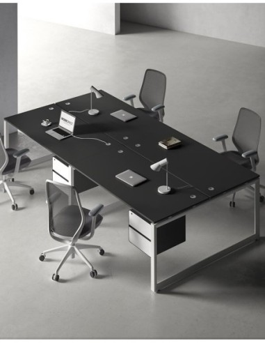 Ace Series Cluster of 4 Face to Face Workstation