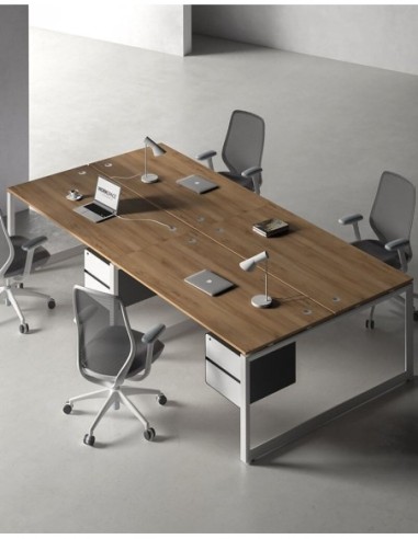 Ace Series Cluster of 4 Face to Face Workstation