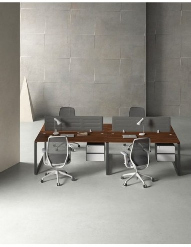 Ace Series Cluster of 4 Face to Face Workstation