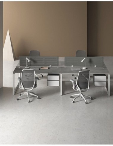 Ace Series Cluster of 4 Face to Face Workstation