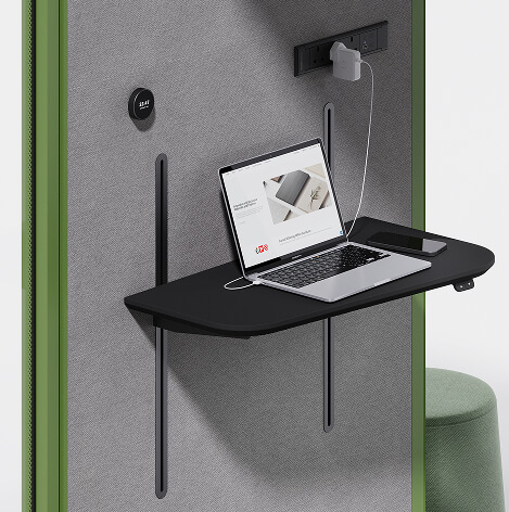 Ebox Table EchoBox Single Steel Frame Acoustic Pod