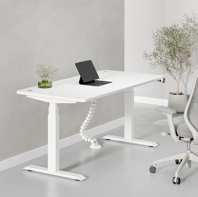 Max Pro Series L-Shape Dual Motor Electric Height Adjustable Standing Desks