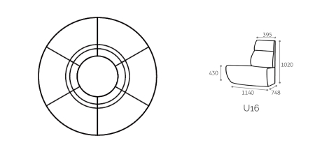 GENE Ring Round Modular Sofa System