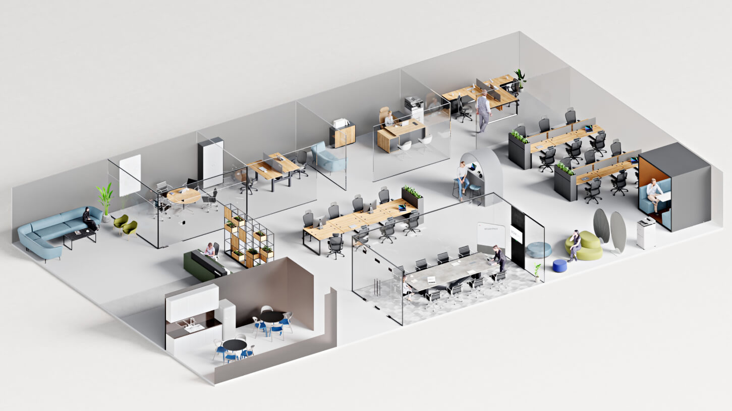 Planning Ideas | Inspirations for New Office Space Furniture Planning ...